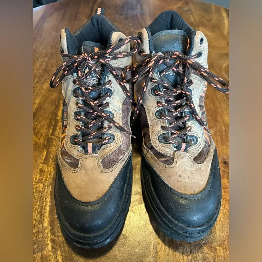 Brahma Men's Size 9 Wide Steel Toe Hiking/Work  Boots